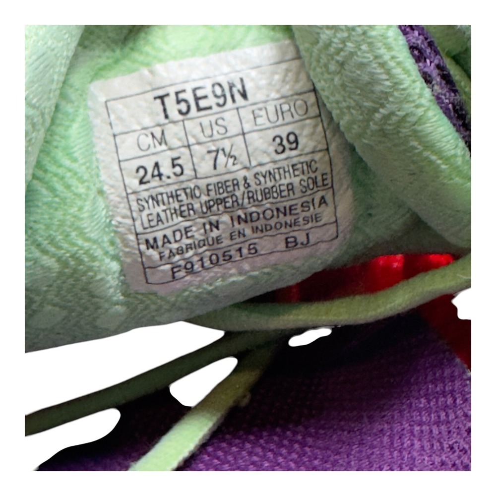 ASICS Gel-Kayano 21 Running Shoes Womens 7.5 Pink Purple Lime Green T5E9N - Picture 15 of 15